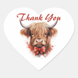 Adesivo Coração Dia de os namorados de Vaca do Ensino Superior Per