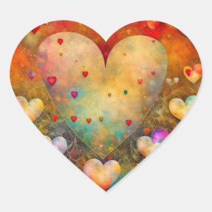 Adesivo Coração Dia de os namorados Romântica Keepsasak