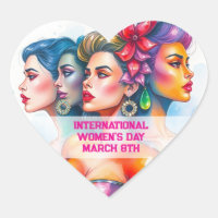 Dia Internacional da Mulher - 8 de março Coração