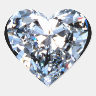 Adesivo Coração Diamante do AMOR