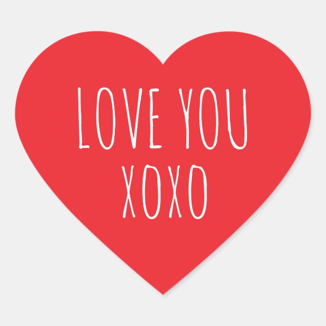 Adesivo Coração Dias de os namorados (Frente)