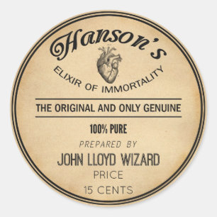 Adesivo Coração do elixir da decoração do Dia das Brux