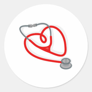 Adesivo Coração do Estetoscópio
