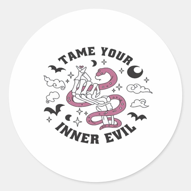 Adesivo Coração do Fazer da Mão do Esqueleto (Frente)