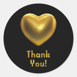 Adesivo coração do ouro