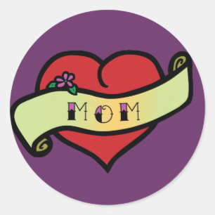 Adesivo Coração do tatuagem da mamã