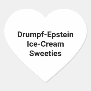 Adesivo Coração Docinhos Drumpf-Epstein Hankamer Artjunkhaus Yum!