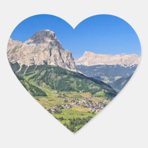 Adesivo Coração Dolomiti - Val Badia