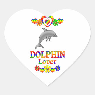 Adesivo Coração Dolphin Lover