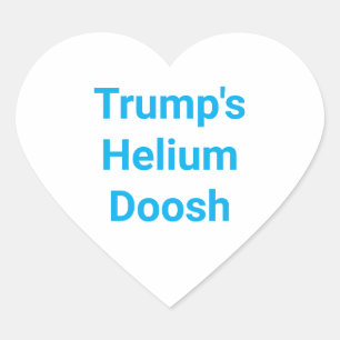 Adesivo Coração Doosh de hélio de Trump Hankamer Artjunkhaus Squea