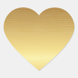 Adesivo Coração Dourado horizontal