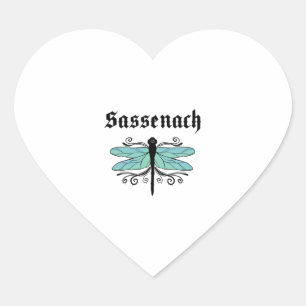 Adesivo Coração Dragonfly Outlander Amber Blue Gift Teto