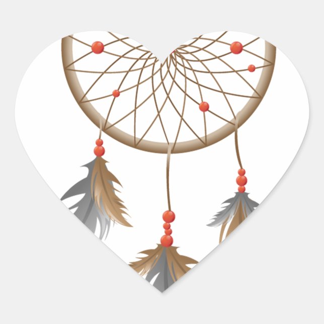 Adesivo Coração Dreamcatcher (Frente)