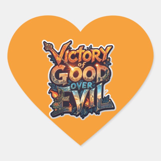 Adesivo Coração Dussehra 2025 Símbolo do Triumph - Sticker Cutout (Frente)