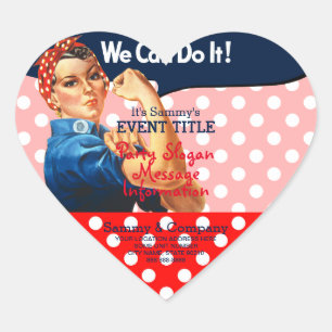 Adesivo Coração É o seu suprimento personalizado do Rosie Party