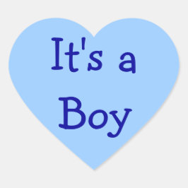 Adesivo Coração É um "Boy Sticker Seals"