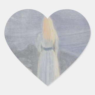 Adesivo Coração Edvard Munch Sticker