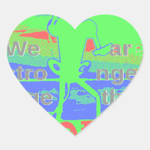 Adesivo Coração Eficácia da ECO EUA Hillary Hope Nós somos mais fo