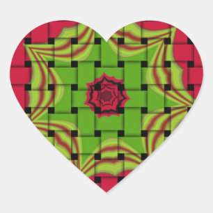 Adesivo Coração Elegante africano Lovely vetorial impressão