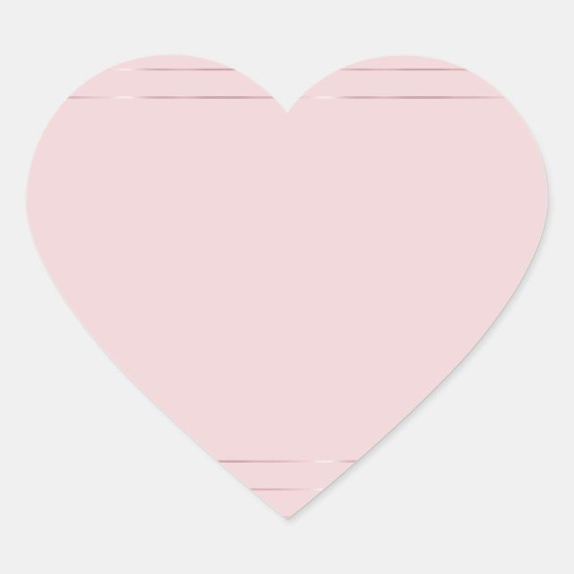 Adesivo Coração Elegante Modelo em Branco Dourado Rosa Moderno Ten (Frente)