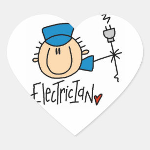 Adesivo Coração Eletricista