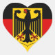Adesivo Coração emblema alemão (Frente)