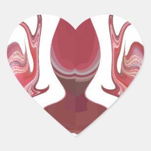 Adesivo Coração Embres da Terra: Tapeçaria Texturizada da África