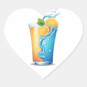 Adesivo Coração Encerre a Sede Ignore a Hidratação Principal Zest