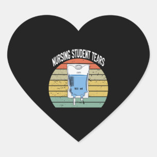 Adesivo Coração Enfermagem de Lágrimas Estudantes - Escola de Enfe