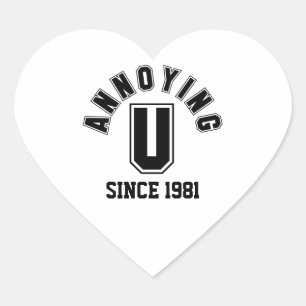 Adesivo Coração Engraçado, Engraçado, Seus Pingadores, Preto