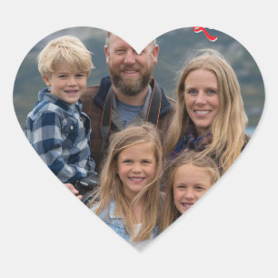 Adesivo Coração enviar imagem Foto Personalizada Feliz Dia dos Nam