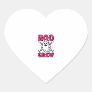 Adesivo Coração Equipe Boo Enfermeira Fantasma Design Vetorial Hal