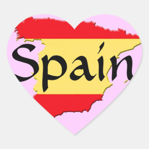 Adesivo Coração Espanha