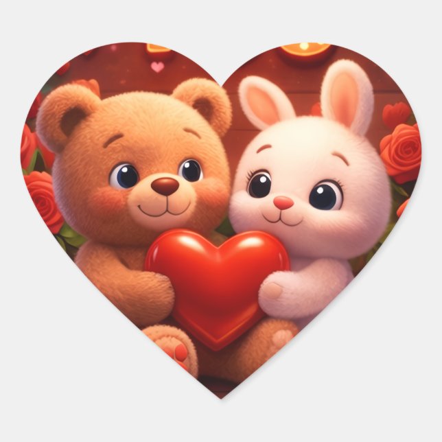 Adesivo Coração especial (Frente)