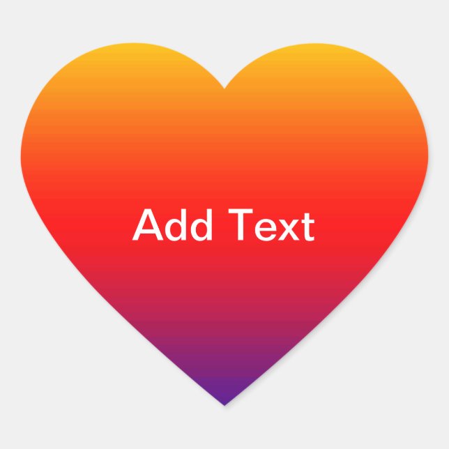 Adesivo Coração Espectro de Cores Horizontais -1 (Frente)