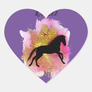 ADESIVO CORAÇÃO ESPUMANTES DE CORAÇÃO DO CAVALO PERSONALIZADOS