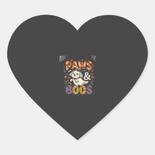Adesivo Coração Esquadrão de Boo do Cão de Halloween