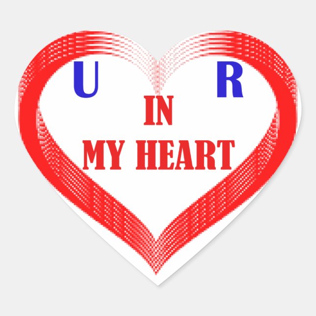 ADESIVO CORAÇÃO ESTÁ NO MEU CORAÇÃO (Frente)