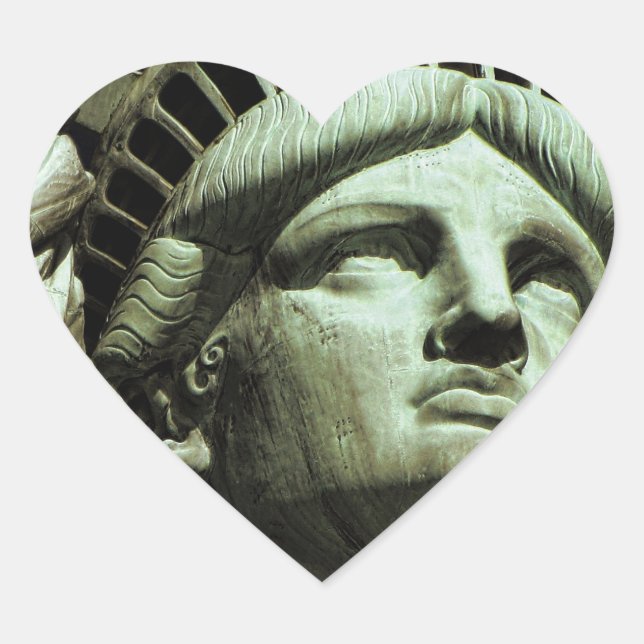 Adesivo Coração Estátua da Liberdade (Frente)