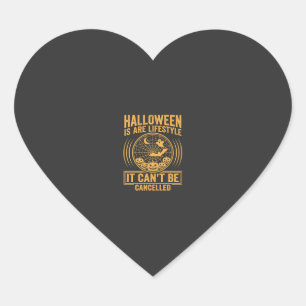 Adesivo Coração Estilo de vida de Halloween Morcego Teia de Aranha