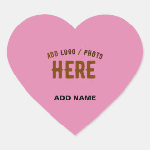 ADESIVO CORAÇÃO ESTILO MODERNO PERSONALIZADO CUTE ROSA QUENTE MARC