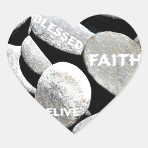 Adesivo Coração Eu acredito.