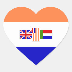 Adesivo Coração Eu amo a África do Sul