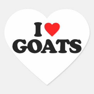 ADESIVO CORAÇÃO EU AMO CABRAS