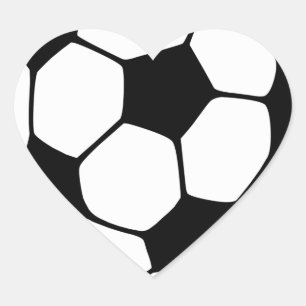 Adesivo Coração Eu Amo Futebol