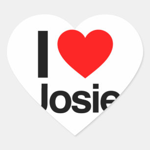 Adesivo Coração eu amo josie