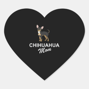Adesivo Coração Eu Amo Minha Mãe Chihuahua Lover Giftidea Chiwawa