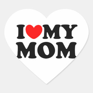 Adesivo Coração Eu amo minha mamã