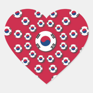 Adesivo Coração Eu amo Red