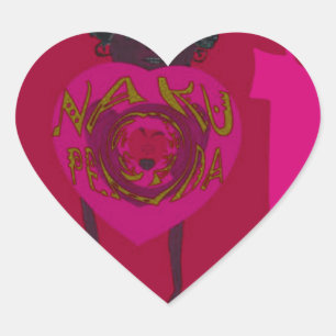 Adesivo Coração Eu Corto Seu Feliz dia de os namorados Nakupenda S